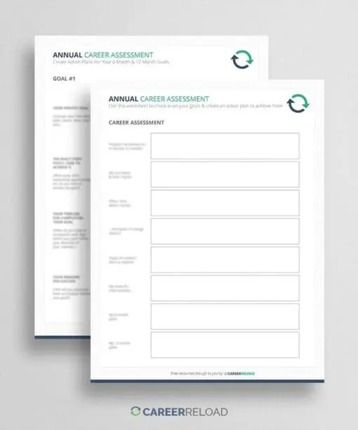 Annual assessment worksheet