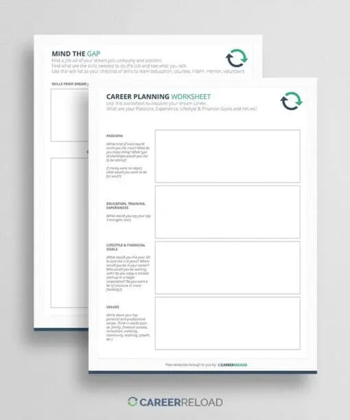 Career planning worksheet