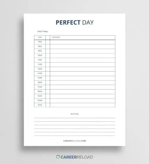 Perfect day planner