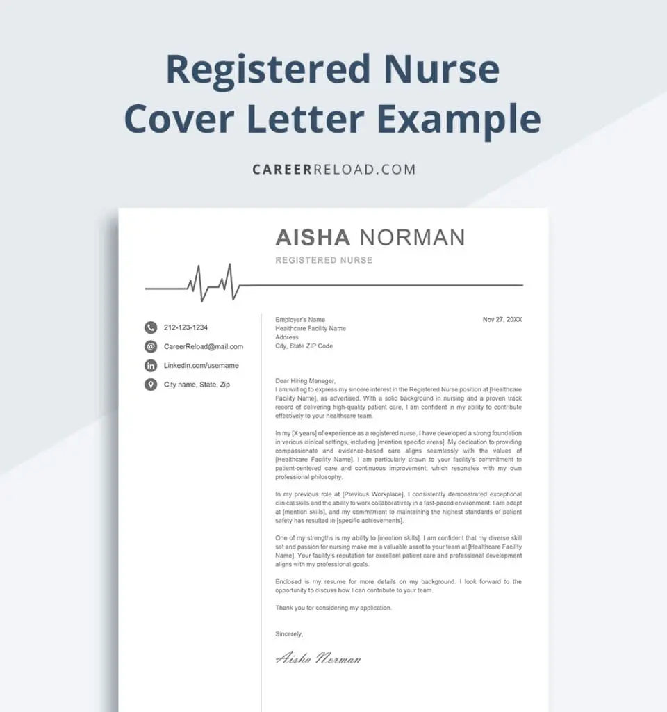Nurse cover letter example