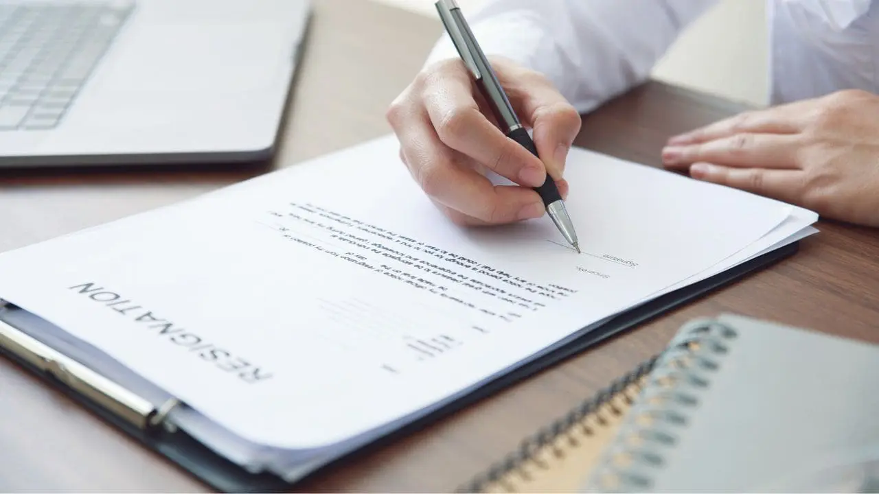 submitting your resignation