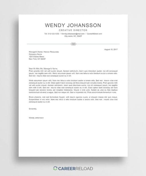Free cover letter template