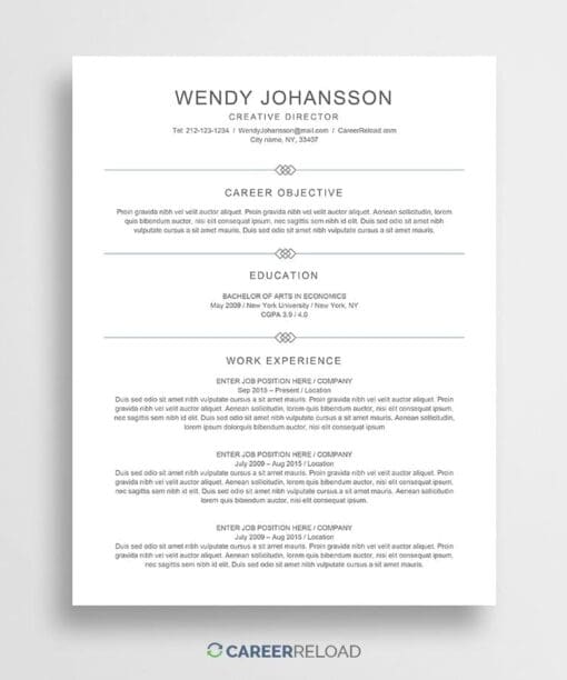 Download free resume templates