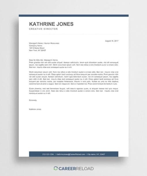 Free cover letter download