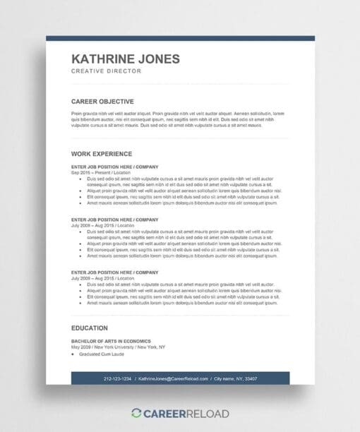 Free Resume Templates for Microsoft Word