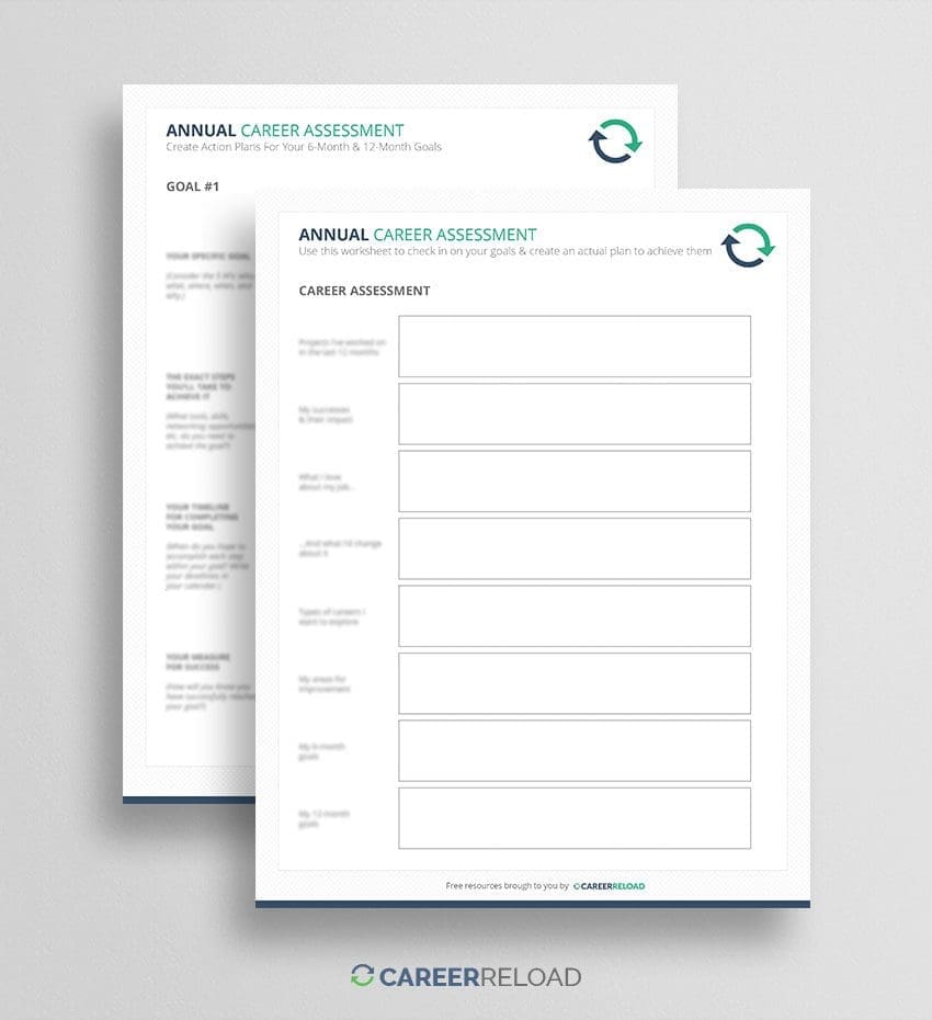 Annual assessment worksheet
