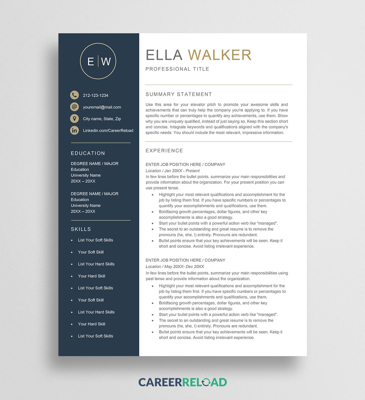 Creative resume template