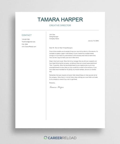 Download Google Docs cover letter