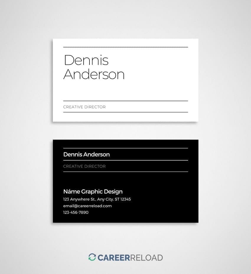 Canva business card