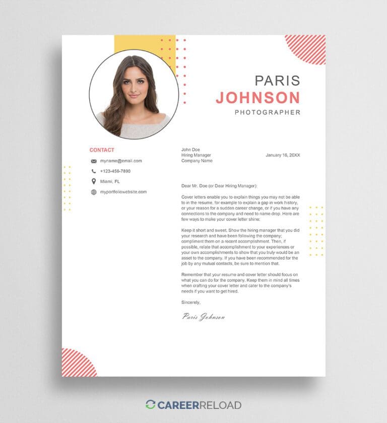 11 Best Cover Letter Layouts for 2026 - Career Reload