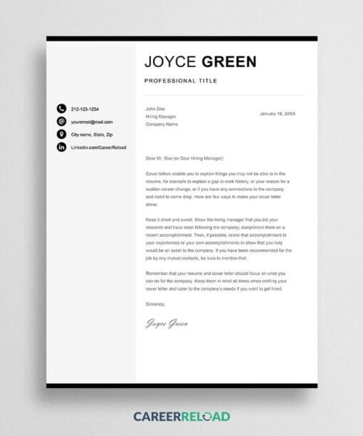 Mac pages cover letter