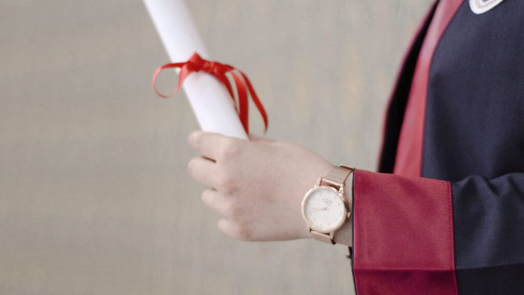 Earning bachelors degree