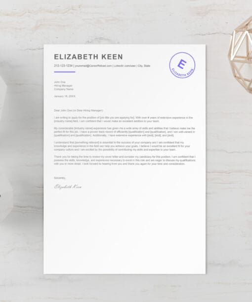 Effective cover letter template