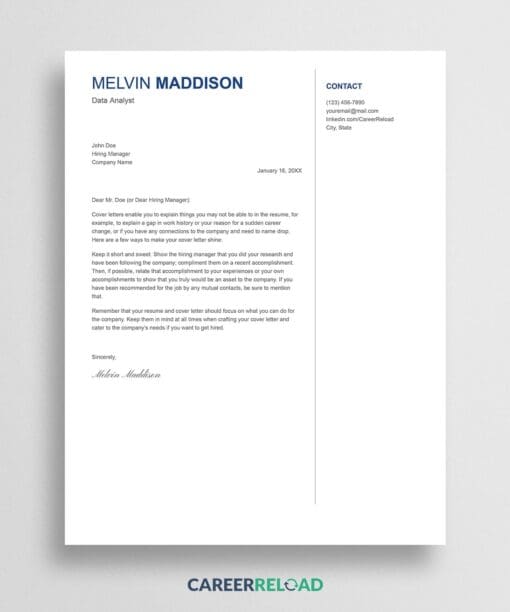Google Docs Free Cover Letter