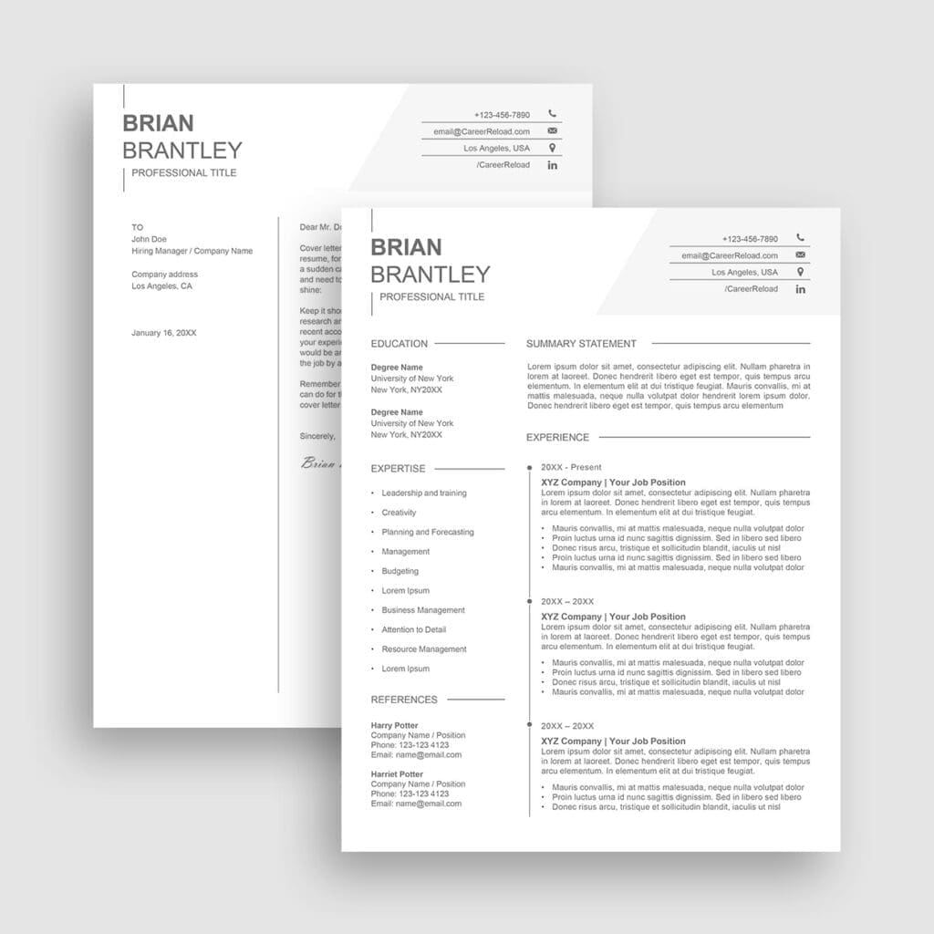 Premium resume pack
