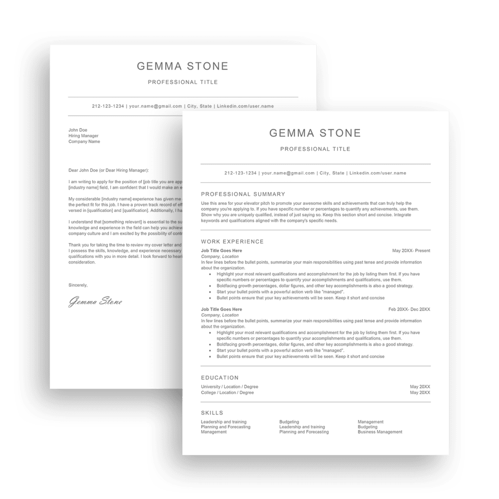 Premium ATS resume template