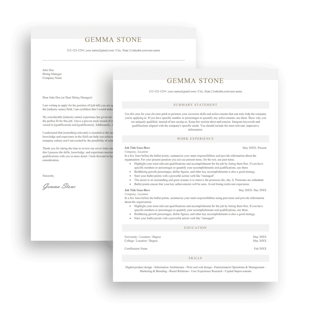 Buy resume template