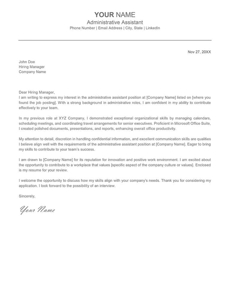 Administrative assistant