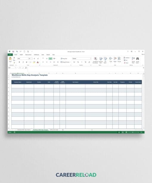Workforce Skills Gap Analysis Template