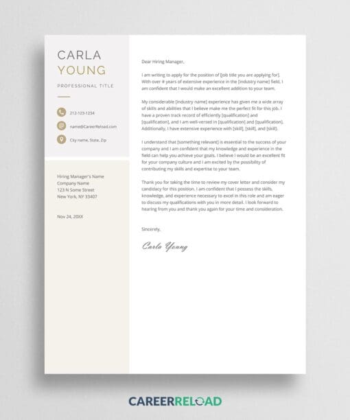 Cover letter Carla