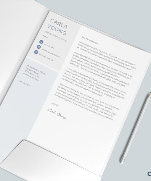 Personalized cover letter Carla