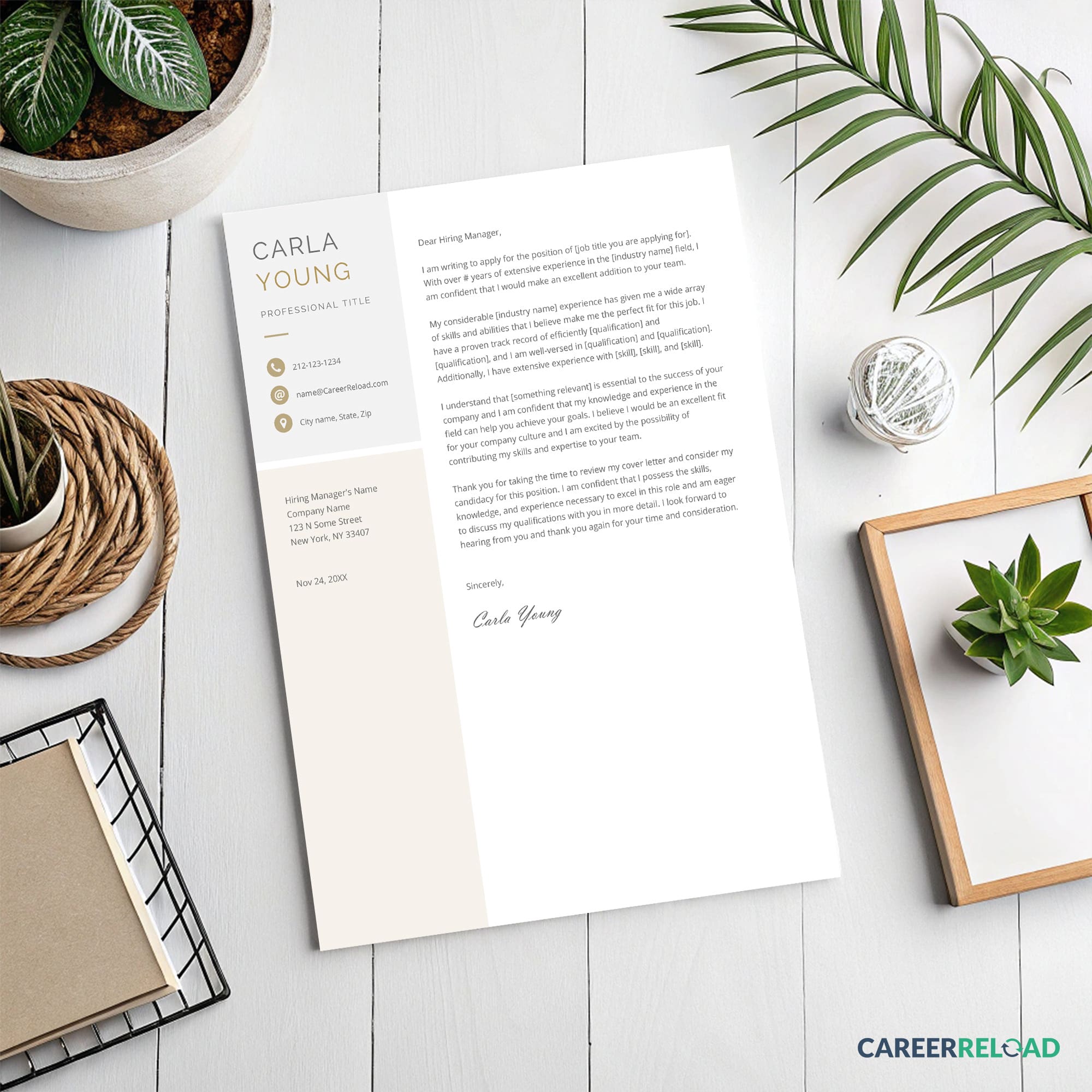 Personalized cover letter