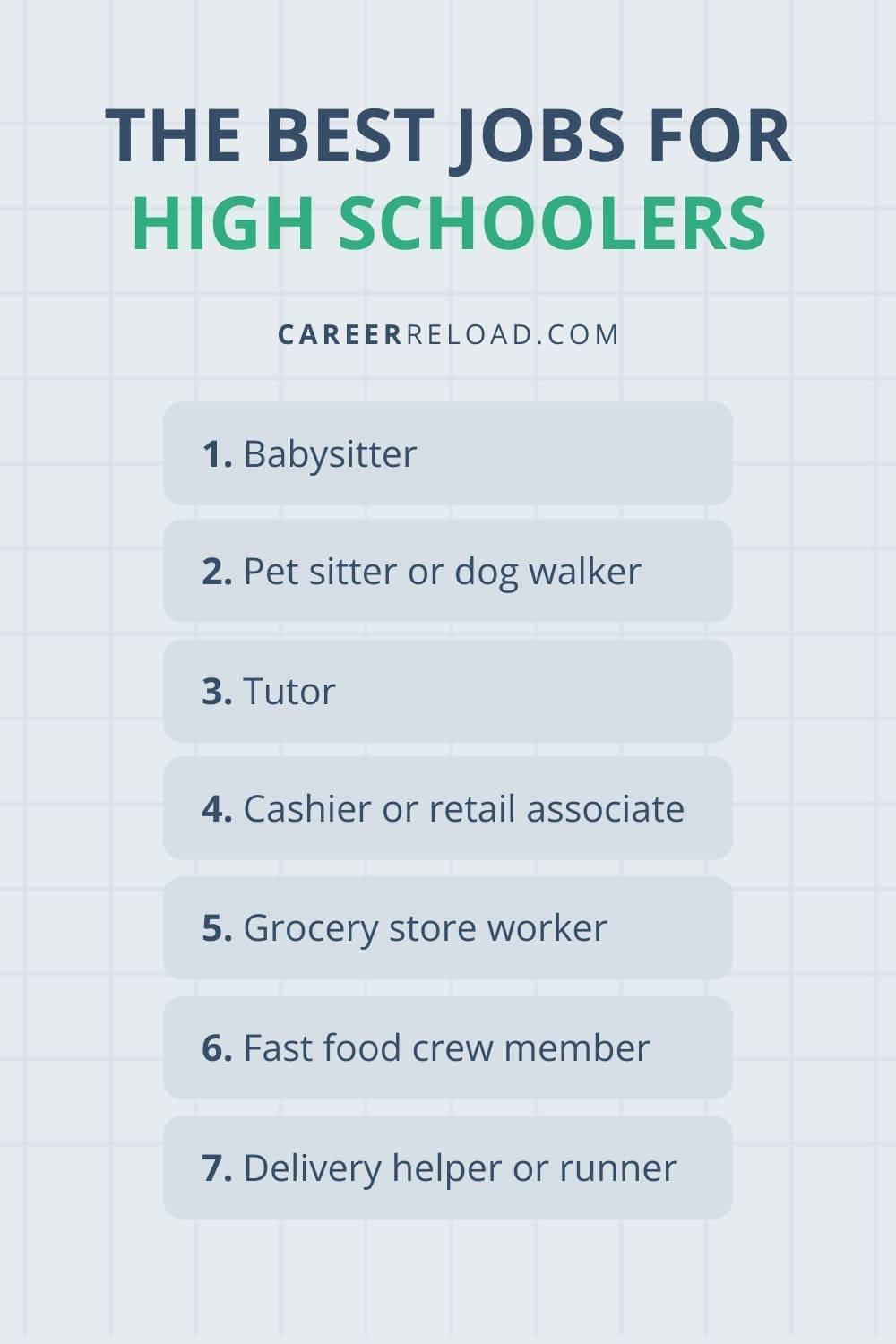 Best jobs for high schoolers