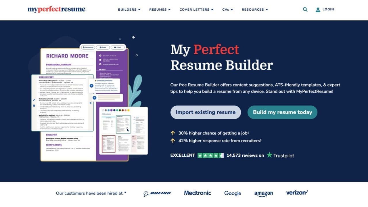 MyPerfectResume Review