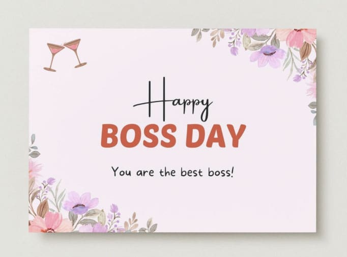Boss day card