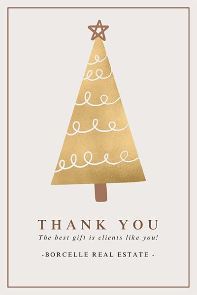 Happy holidays email card