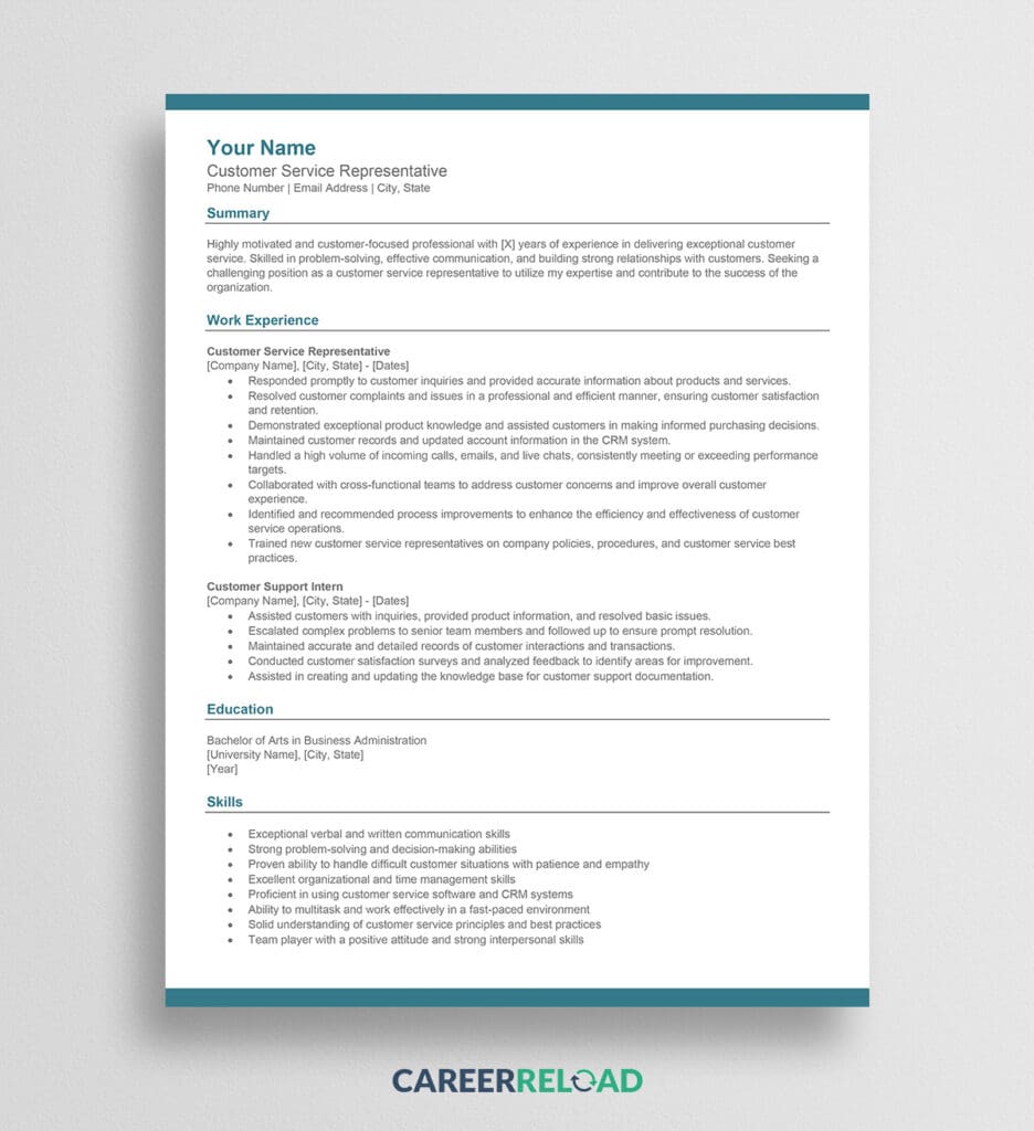 18+ Best ATS-Friendly Resume Templates - Career Reload