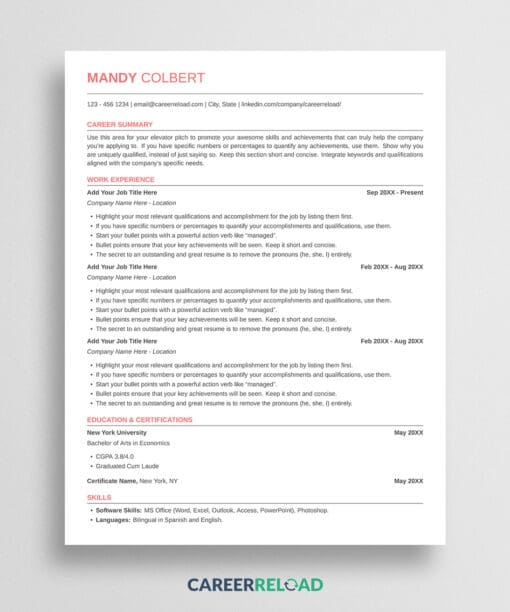 ATS-Friendly LaTeX Resume Template