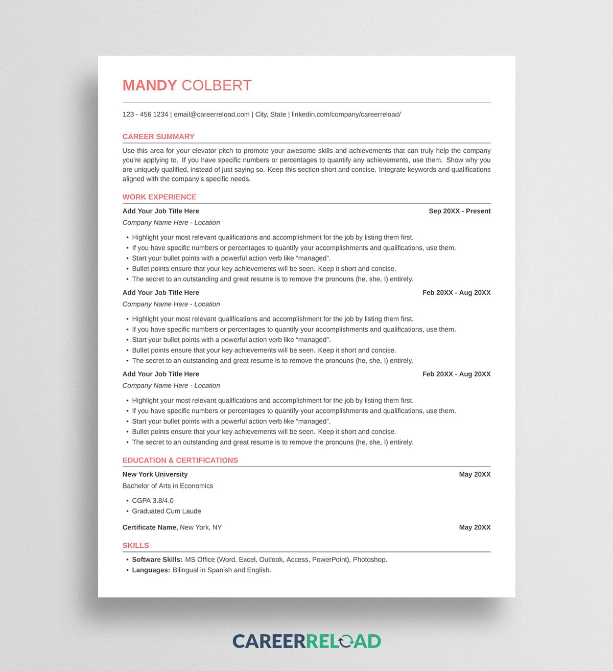 ATS-Friendly LaTeX Resume Template